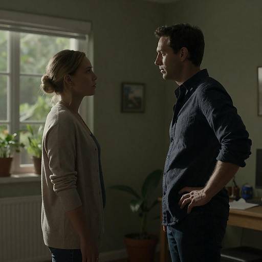 Intimate Portrait in Dim Light