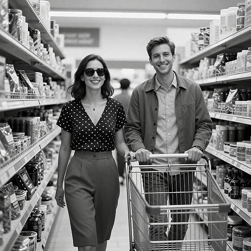 Charming Grocery Store Aisle Snapshot