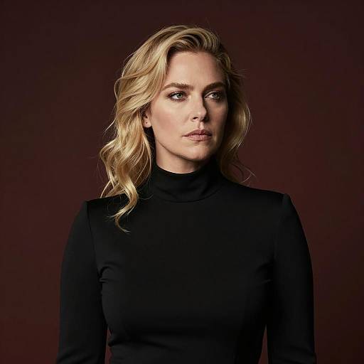 Elegant Portrait of a Serious Woman