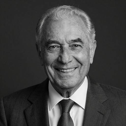 Elegant Elderly Man Portrait in B&W