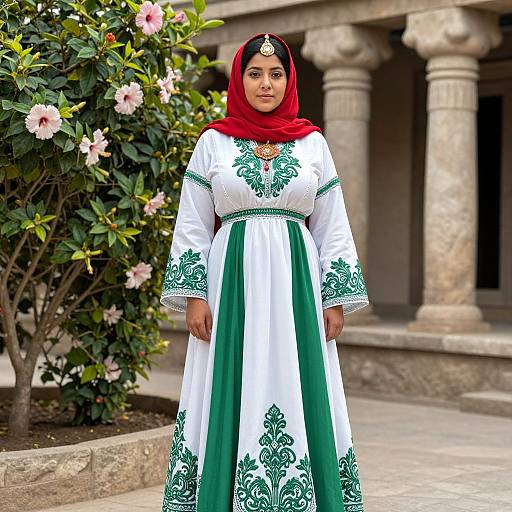 Ethiopian Woman in Traditional Attire