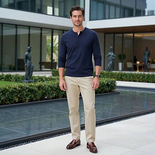 Stylish Man in Modern Elegant Setting