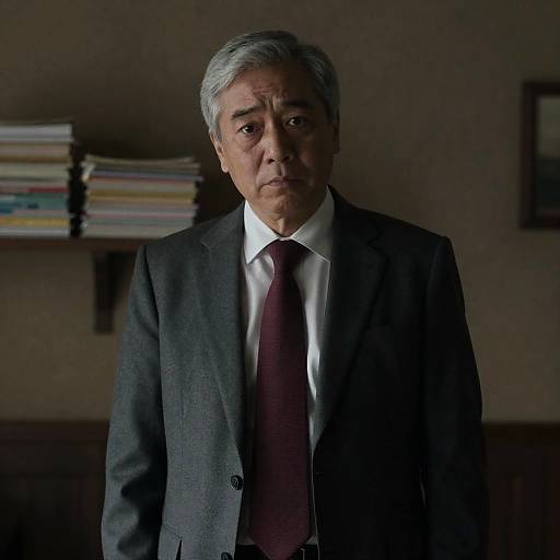 Serious Middle-Aged Man in Rustic Setting