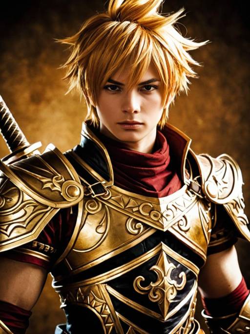 Realistic Natsu Cosplay Photo of Man