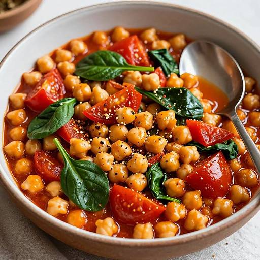 Vibrant Spanish Chickpea Spinach Stew