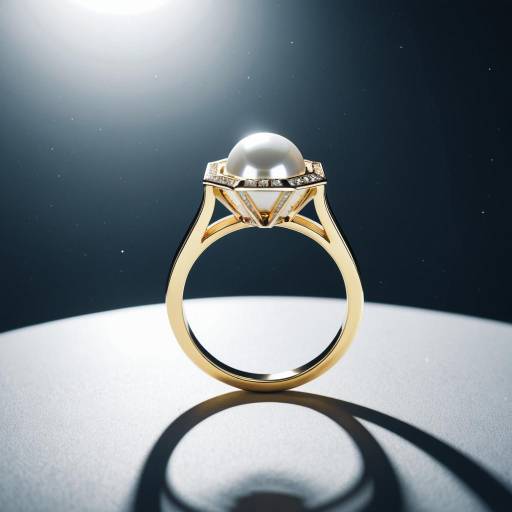 Minimalistic Gold Ring with Pearl