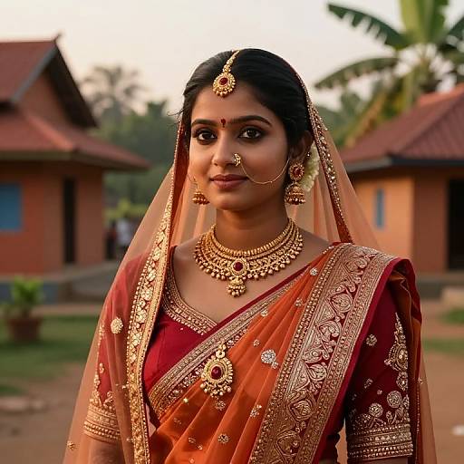 Cinematic South Indian Bridal Portrait