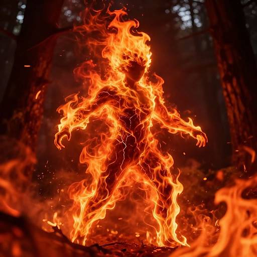 Surreal Fire Elemental Spirit