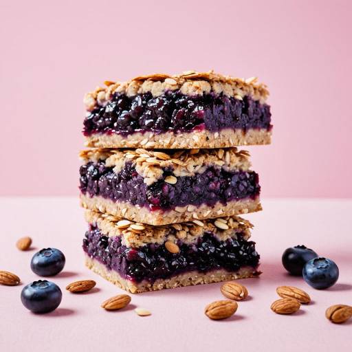 Stack of Blueberry Oat Bars