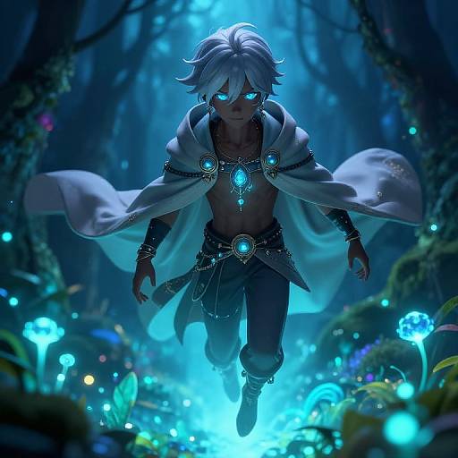 Mystical Dark Skin Anime Boy