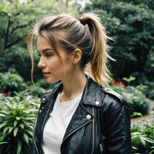Chic Ponytail in Botanical Garden