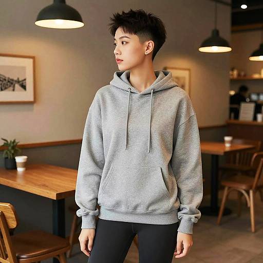 Shadow Fade Hairstyle in Urban Cafe