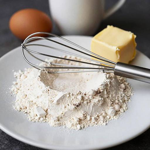 Close-Up of Baking Ingredients