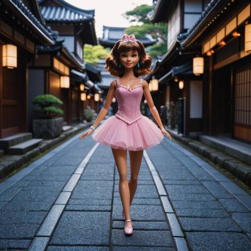 Barbie Ballerina on Kyoto Street