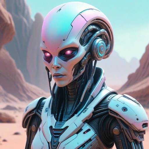 Cybernetic Assassin in a Pastel Alien World