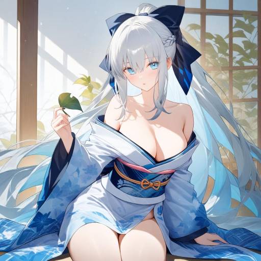Enchanting Morgan Le Fay in Kimono