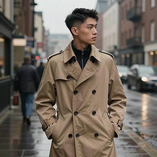 Box Fade Style in Rainy City