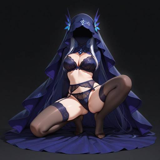 Ethereal Silhouette in Luxurious Lingerie Ethereal Silhouette in Luxurious Lingerie