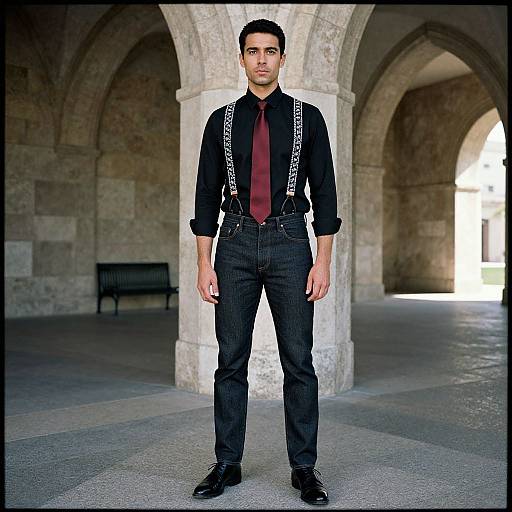 Confident Man in Stylish Attire