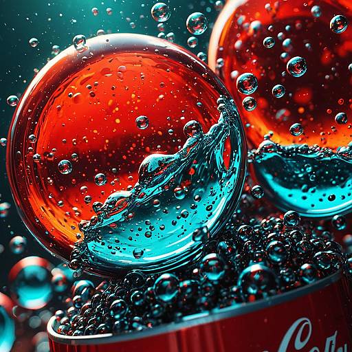 Coca Cola Gas Bubbles Macro