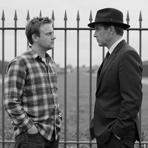 Contrast of Styles: Two Men Portrait