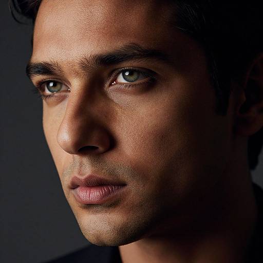 Ethereal South Asian Man Portrait