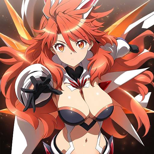 Illustration of Amou kanade, senki zesshou symphogear in the style of Harusame (unmei no ikasumi)