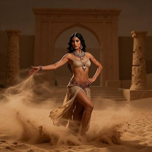 Xaela Au Ra Tribal Dancer in Ruins