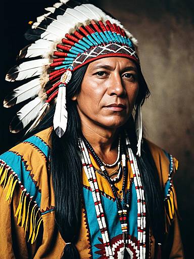 Realistic Native American Cosplay Portrait