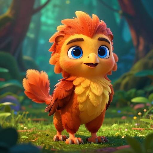 Ultra-Realistic Pixar Baby Griffin