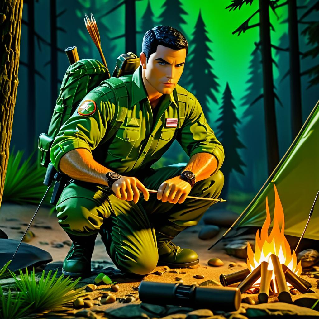 Adventure Scene: GI Joe Ranger at Night