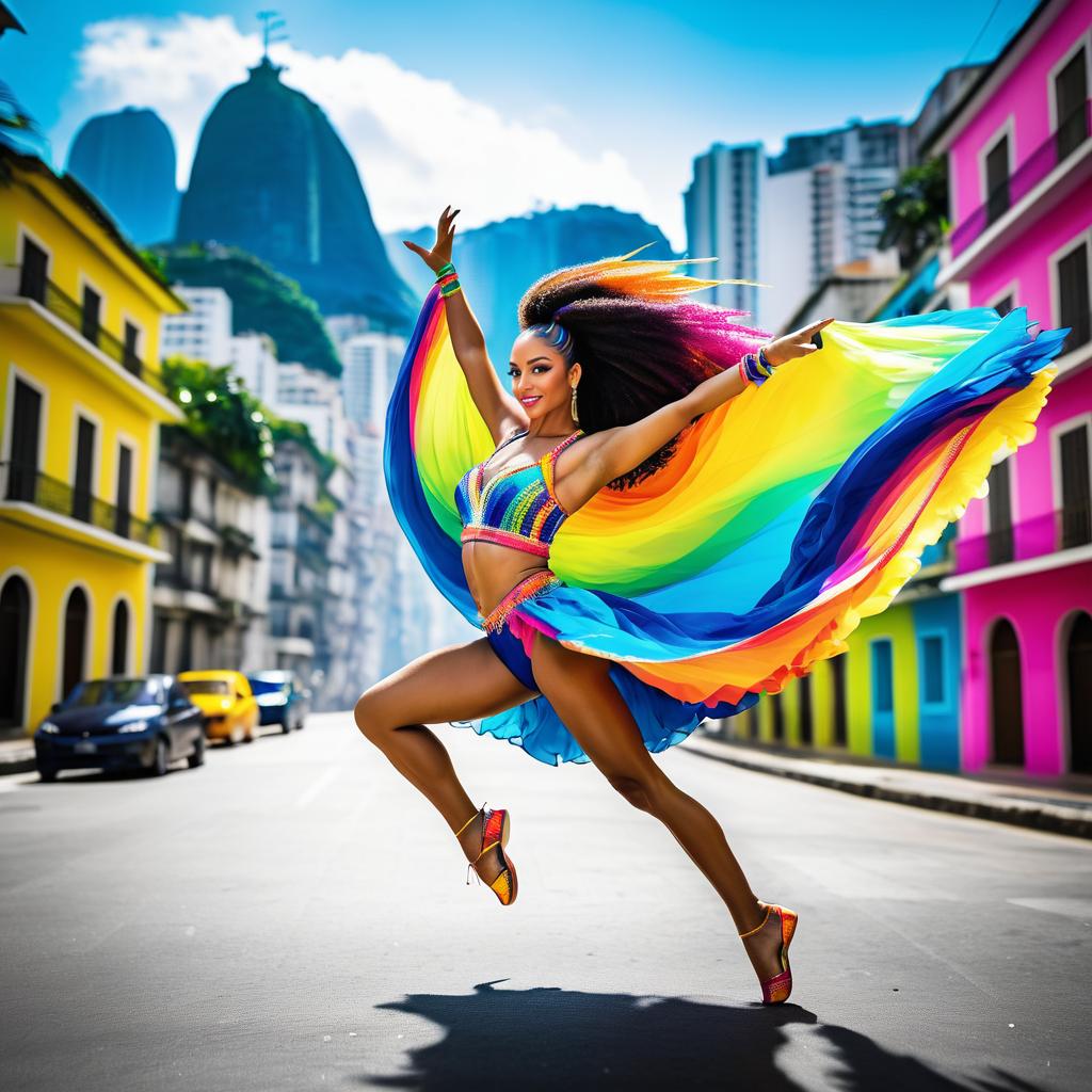 Vibrant Dance in Rio de Janeiro Streets