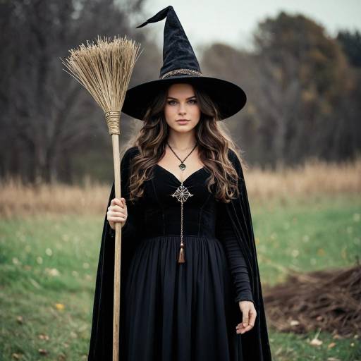 Enchanting Witch in Elegant Costume
