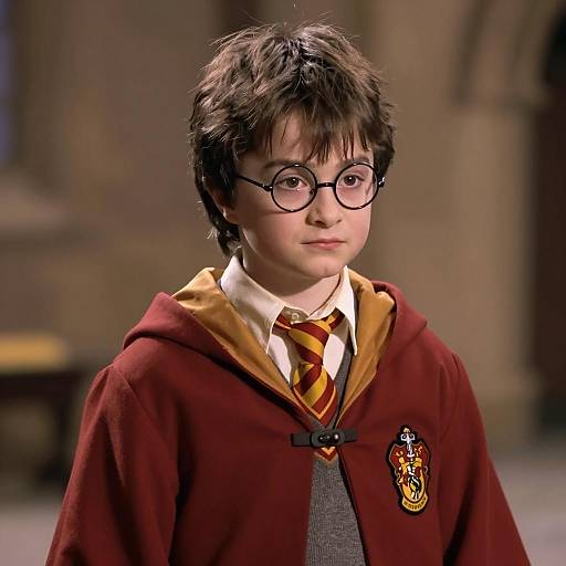 Child in Gryffindor Hogwarts Robe