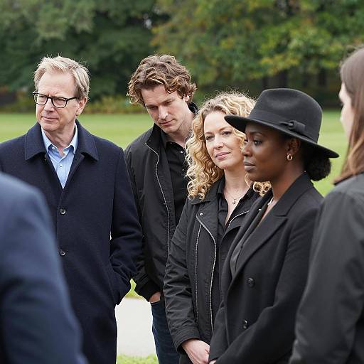 Group of People Standing Outdoors