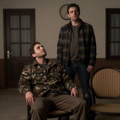 Candid Moment in a Dimly Lit Setting