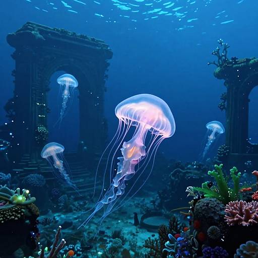 Surreal Underwater Aerial Fantasy