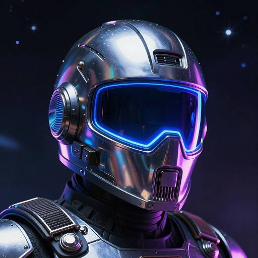 Futuristic Buck Rogers Helmet Design