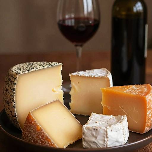 Cozy Cheese Plate with Wine