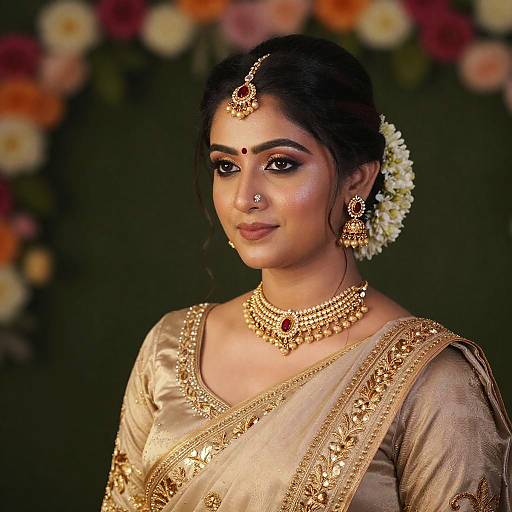 Elegant Indian Woman in Saree