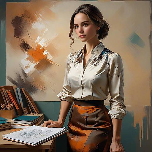 Confident Businesswoman in Modern Office