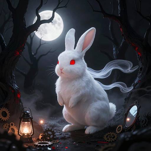 Ethereal Scarlet-Eyed Rabbit