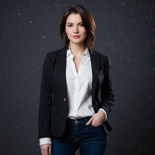 Confident Woman in Smart Casual Outfit