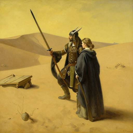 Vikings Assault Alhambra in Rembrandt Style