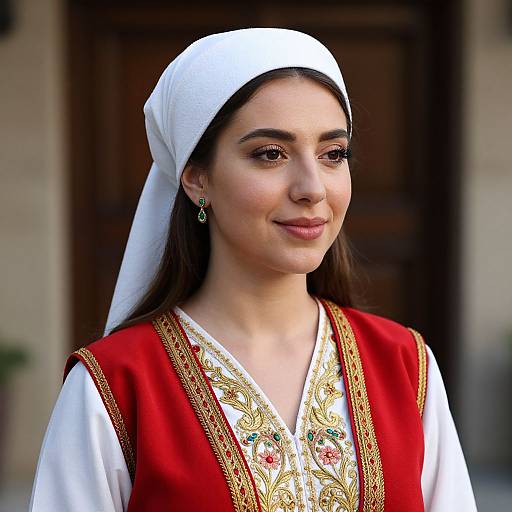 Traditional Turkish Woman in Costume