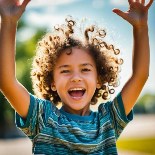 Joyful Child in Vibrant Summer Light