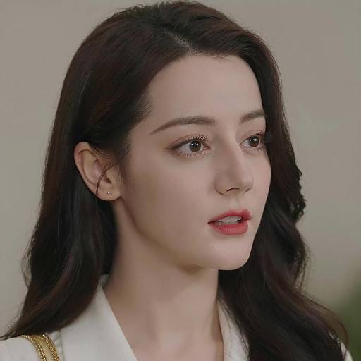 Close-Up Portrait of Concerned Woman