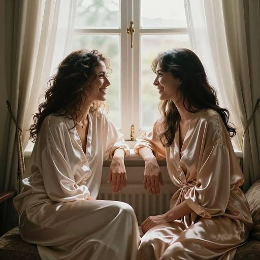 Intimate Sunlit Gathering of Love