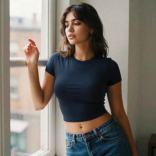 Urban Fashion Portrait by Window