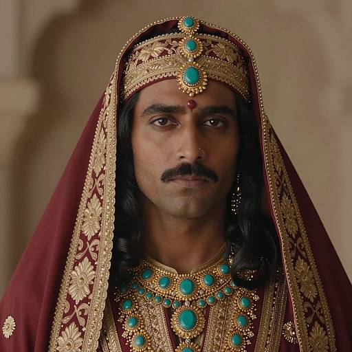 Regal Arabian Nights Costume Portrait